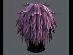 3d hair style for man typeb v01 3D Model