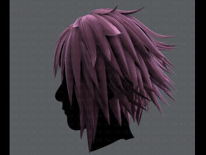3d hair style for man typeb v01 3D Model