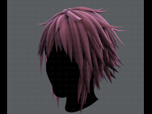 3d hair style for man typeb v01 3D Model