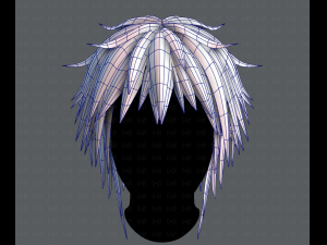 3d hair style for man typeb v01 3D Model