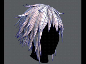 3d hair style for man typeb v01 3D Model