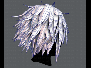 3d hair style for man typeb v01 3D Model