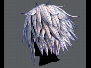 3d hair style for man typeb v01 3D Model
