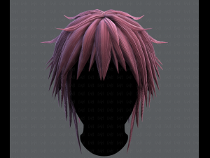 3d hair style for man typeb v01 3D Model