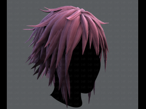 3d hair style for man typeb v01 3D Model