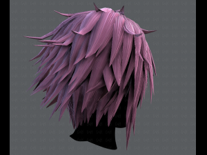 3d hair style for man typeb v01 3D Model