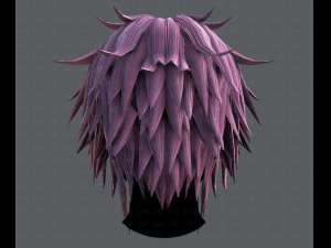 3d hair style for man typeb v01 3D Model