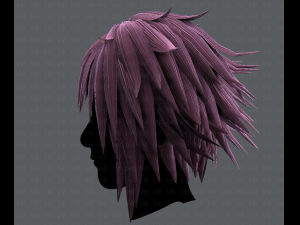 3d hair style for man typeb v01 3D Model