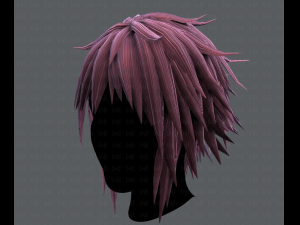 3d hair style for man typeb v01 3D Model