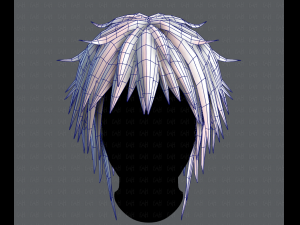 3d hair style for man typeb v01 3D Model