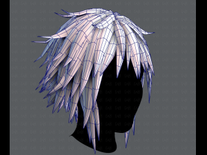 3d hair style for man typeb v01 3D Model