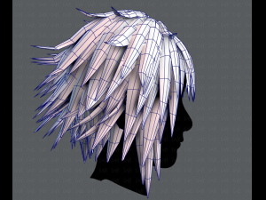 3d hair style for man typeb v01 3D Model