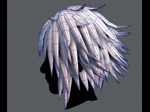 3d hair style for man typeb v01 3D Model