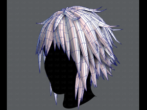 3d hair style for man typeb v01 3D Model