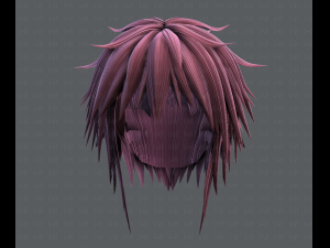 3d hair style for man typeb v01 3D Model