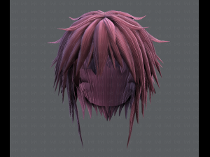 3d hair style for man typeb v01 3D Model