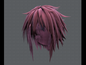 3d hair style for man typeb v01 3D Model