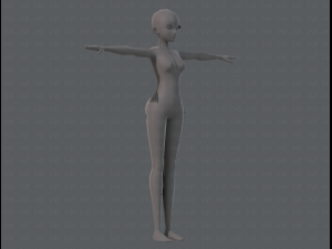 base mesh woman 06 3Dモデル
