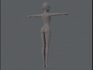 base mesh woman 06 3D Model