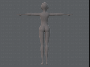 base mesh woman 06 3Dモデル