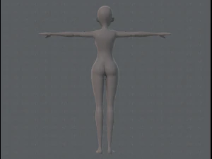base mesh woman 06 3D Model