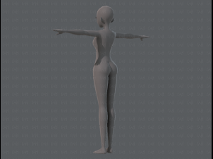 base mesh woman 06 3Dモデル