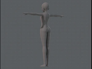 base mesh woman 06 3D Model