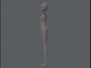 base mesh woman 06 3Dモデル