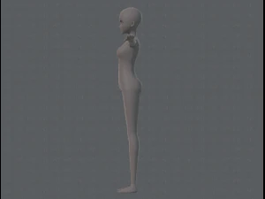 base mesh woman 06 3D Model