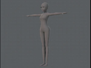 base mesh woman 06 3D Model