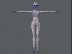 base mesh woman 06 3Dモデル