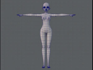 base mesh woman 06 3D Model