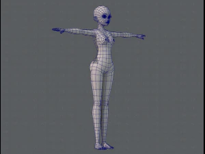 base mesh woman 06 3D Model