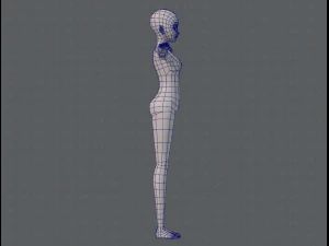 base mesh woman 06 3D Model