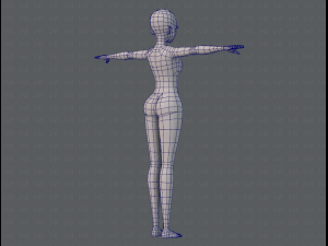 base mesh woman 06 3Dモデル