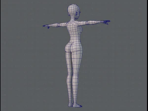 base mesh woman 06 3D Model