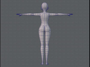 base mesh woman 06 3Dモデル