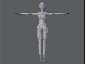base mesh woman 06 3D Model