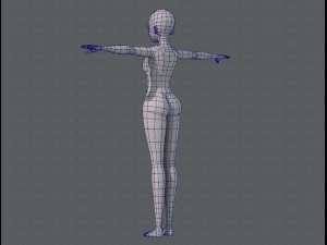 base mesh woman 06 3Dモデル