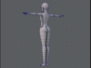 base mesh woman 06 3D Model