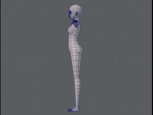 base mesh woman 06 3D Model