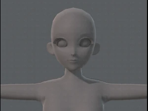 base mesh woman 06 3D Model