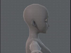 base mesh woman 06 3Dモデル