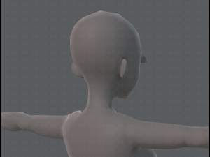 base mesh woman 06 3Dモデル