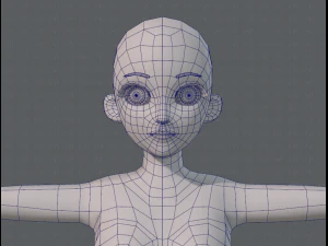 base mesh woman 06 3D Model