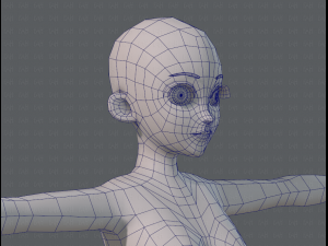 base mesh woman 06 3Dモデル