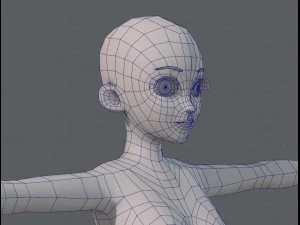 base mesh woman 06 3D Model