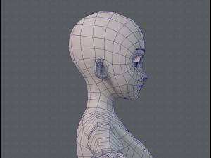 base mesh woman 06 3Dモデル