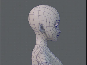 base mesh woman 06 3D Model