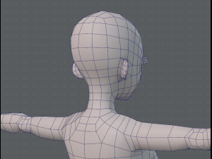 base mesh woman 06 3Dモデル